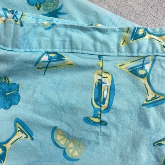 KT Golf Skort Size Zipper Sz 14 Cotton Pockets Pleats Summer Print Keneth Tool - Picture 7 of 13